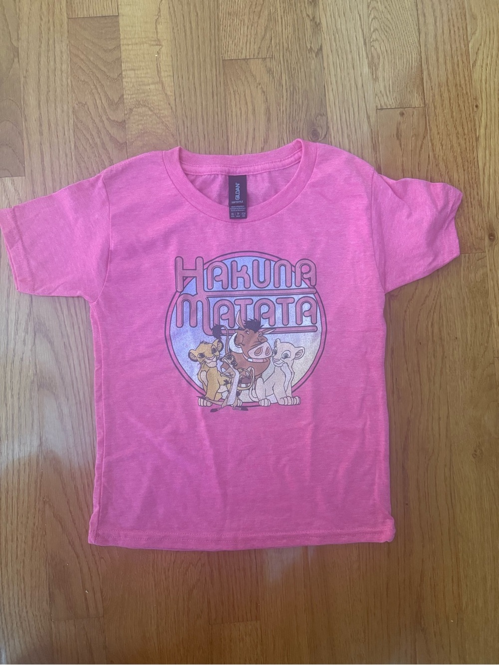 Gildan Pink Kids Hakuna Matata Graphic Tee